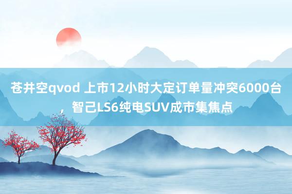 苍井空qvod 上市12小时大定订单量冲突6000台，智己LS6纯电SUV成市集焦点