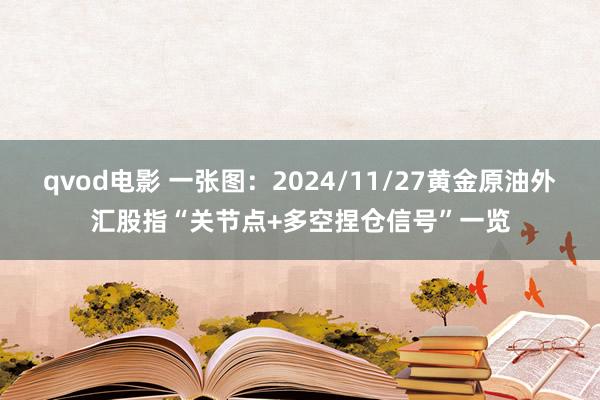 qvod电影 一张图：2024/11/27黄金原油外汇股指“关节点+多空捏仓信号”一览
