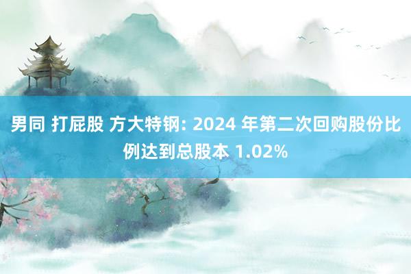 男同 打屁股 方大特钢: 2024 年第二次回购股份比例达到总股本 1.02%