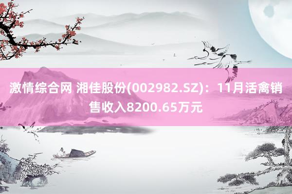 激情综合网 湘佳股份(002982.SZ)：11月活禽销售收入8200.65万元