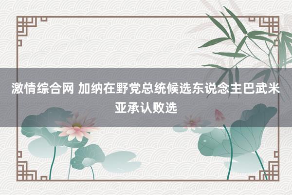 激情综合网 加纳在野党总统候选东说念主巴武米亚承认败选
