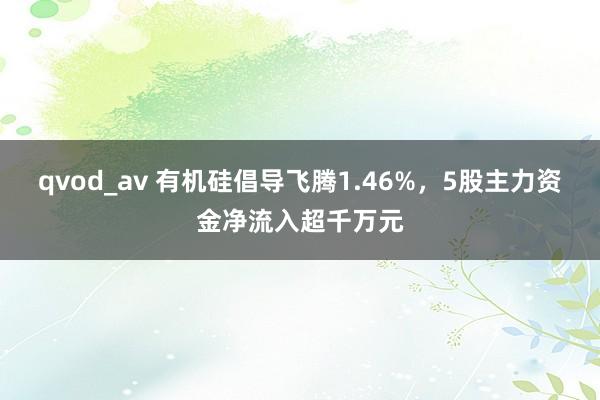 qvod_av 有机硅倡导飞腾1.46%，5股主力资金净流入超千万元