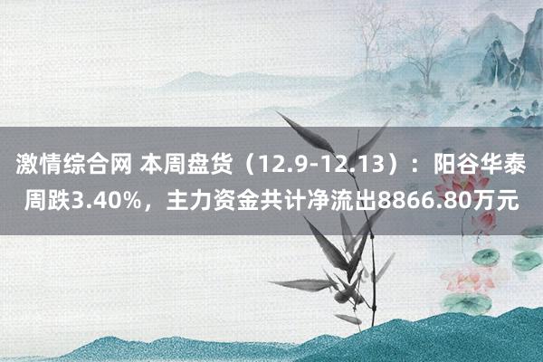 激情综合网 本周盘货（12.9-12.13）：阳谷华泰周跌3.40%，主力资金共计净流出8866.80万元