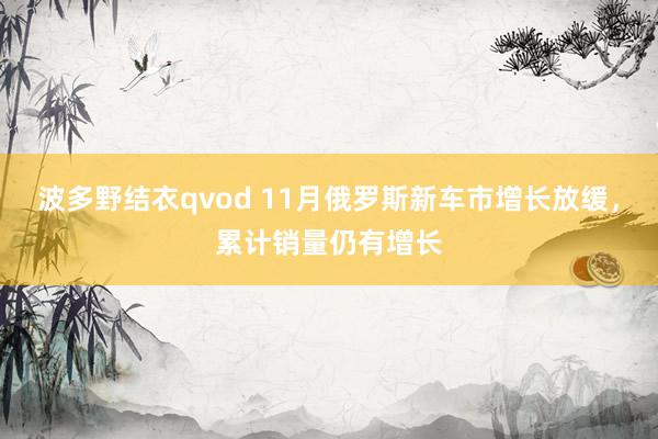 波多野结衣qvod 11月俄罗斯新车市增长放缓，累计销量仍有增长