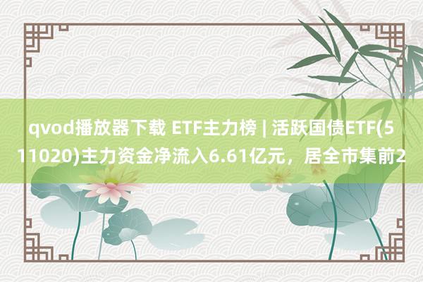 qvod播放器下载 ETF主力榜 | 活跃国债ETF(511020)主力资金净流入6.61亿元，居全市集前2