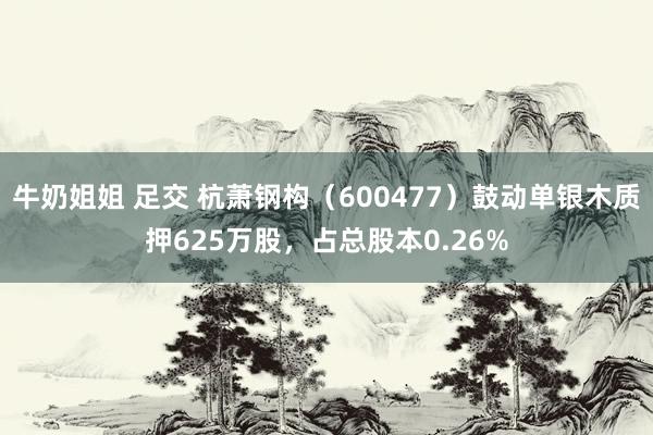 牛奶姐姐 足交 杭萧钢构（600477）鼓动单银木质押625万股，占总股本0.26%